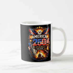 Caneca De Café 250 anos americano 1776 2026 250º aniversário EUA 