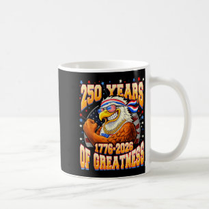 Caneca De Café 250 anos americano 250º bandeira EUA EUA 4 de julh