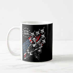 Caneca De Café 250 Anos Aviões de Combate Bandeira Abe Lincoln To