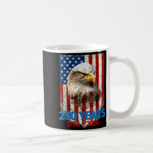 Caneca De Café 250 Anos Bandeira EUA 250º Aniversário EUA 4º