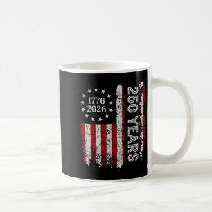 Caneca De Café 250 Anos da América Aniversário 250º Independência