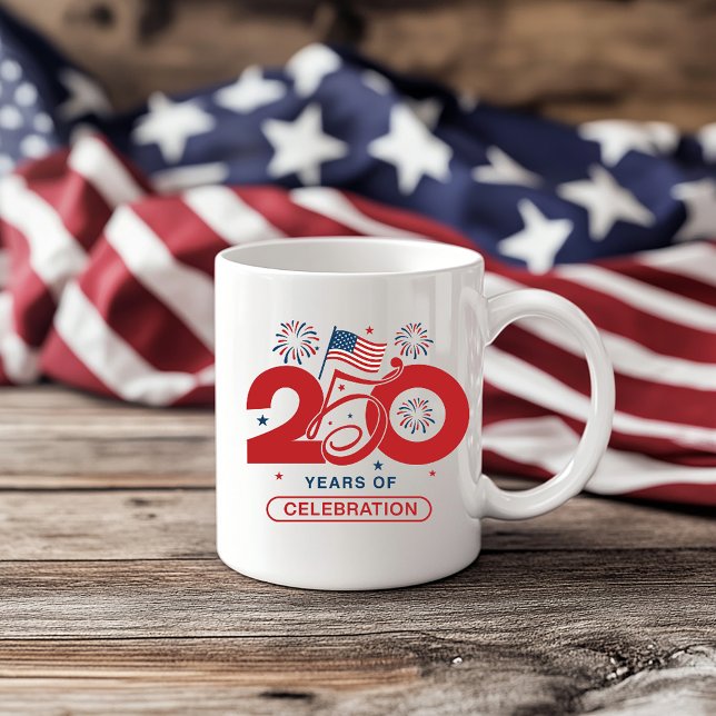 Caneca De Café 250 Anos de Celebração (Criador carregado)