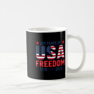 Caneca De Café 250 anos de liberdade americano 1776 2026 250º EUA