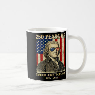Caneca De Café 250 Anos De Liberdade História Thomas Jeffer