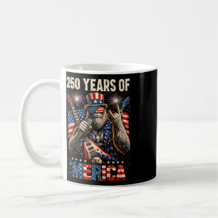 Caneca De Café 250 Anos De Merica Patriótico Pé Grande Rock 4 De