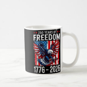 Caneca De Café 250 Anos Liberdade 1776 2026 Arte Gráfica