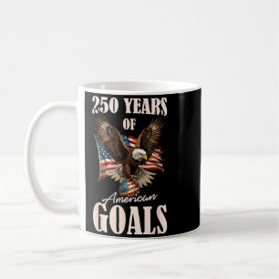 Caneca De Café 250 Anos Usa Futebol Águia Aniversário 250º 4º