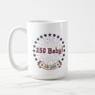 Caneca De Café 250 Bebê América Design de Fogos Patrióticos 250