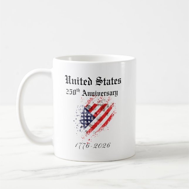 Caneca De Café 250th USA Anniversary Mug (Esquerda)
