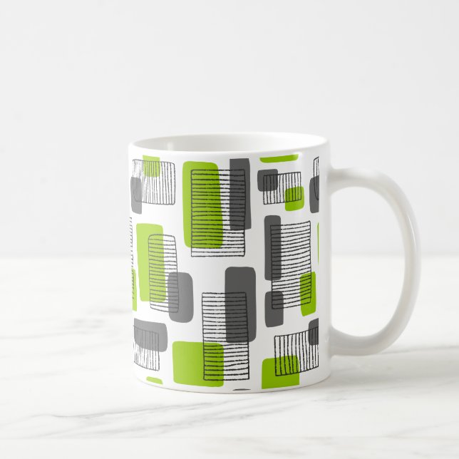 Caneca De Café 251215 - Verde e Cinzas (Direita)