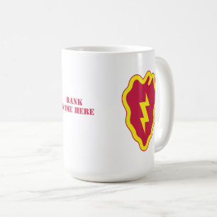 Caneca De Café 25 - Crachá da Divisão de Infantaria - Personali