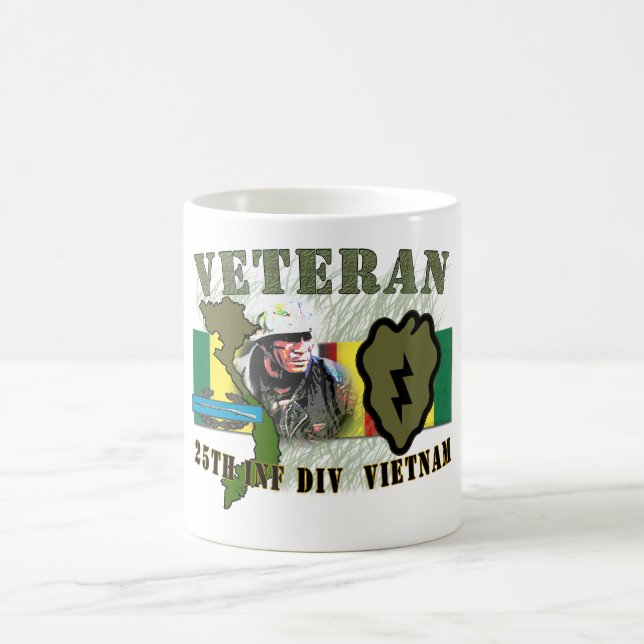 Caneca De Café 25o Inf Div-Vietnam (w/CIB) (Centro)