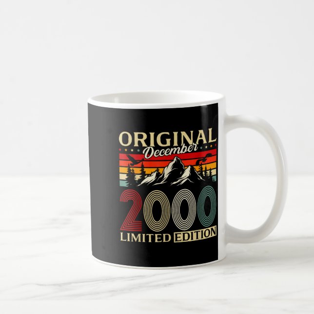 Caneca De Café 25th Birthday Gift Men Women Original December 200 (Direita)