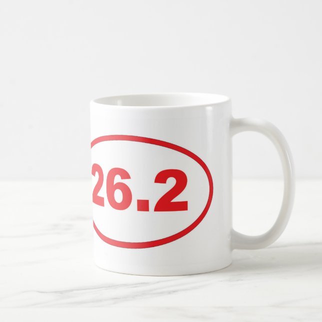 Caneca De Café 26.2 Vermelho (Direita)