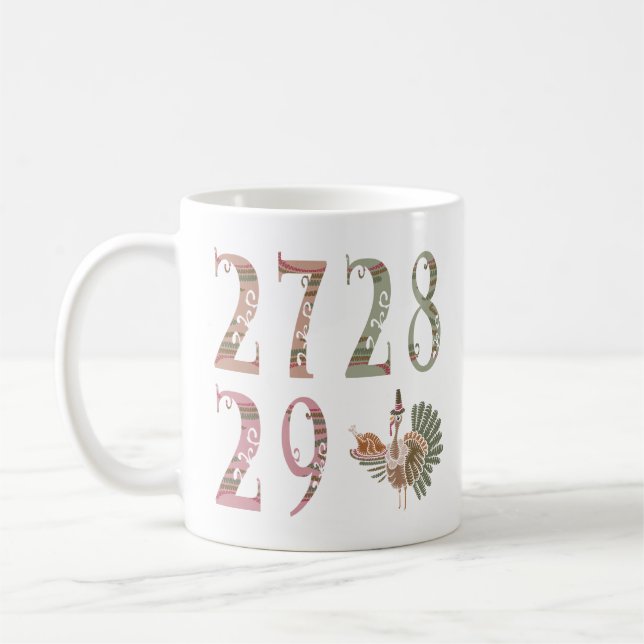 Caneca De Café 27 28 29 Turkey | Community Sharing of Blessings (Esquerda)