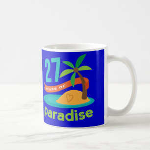 Caneca De Café 27o Presente engraçado do aniversário de casamento