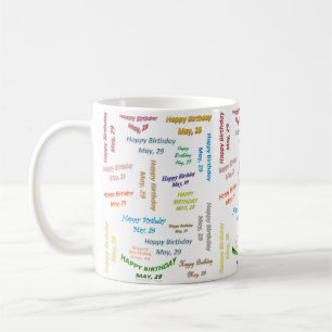 Caneca De Café 29 de maio, Aniversário Mug