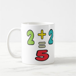 CANECA DE CAFÉ 2+2=5