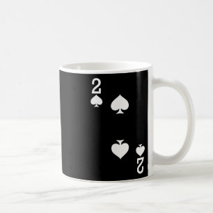 Caneca De Café 2 De Espadas Jogando Cartão De Halloween Costume D