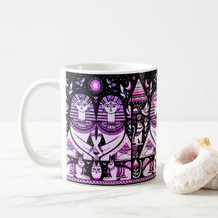 Caneca De Café 2 egípcios com gatos