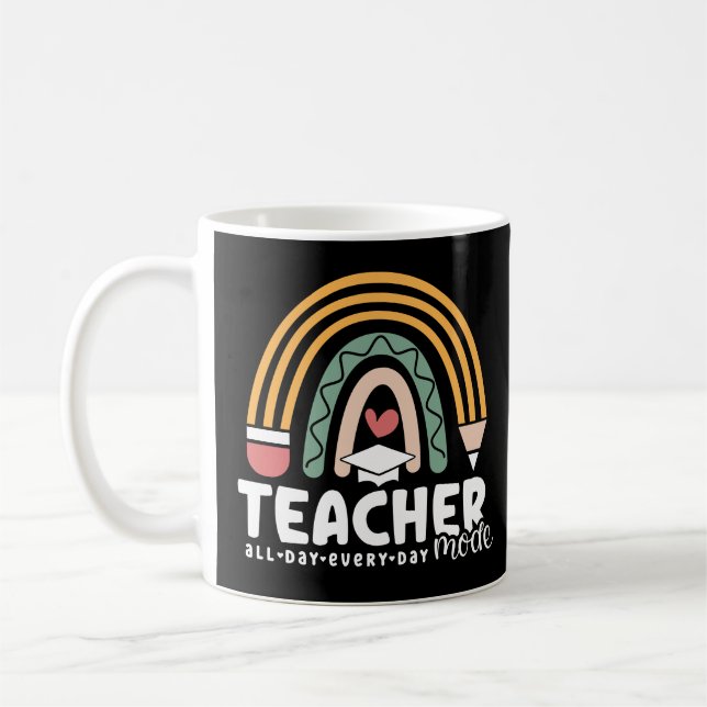 Caneca De Café 2 - Engraçado Modo de Professora Ensinando Present (Esquerda)