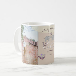 Caneca De Café 2 Fotos 14 Casamento Aniversário