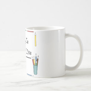 Caneca De Café 2 Teach são 2 vidas 4 do toque nunca