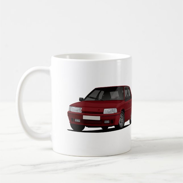 Caneca De Café 2 x GTi vermelho escuro (Esquerda)