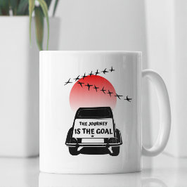 Caneca De Café 2CV Oldtimer Sunset - A jornada é o objetivo