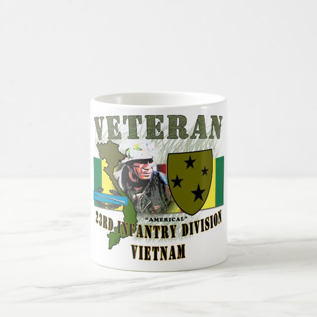 Caneca De Café 2ó Inf Div (Americal) - Vietnam (w/CIB) (Centro)