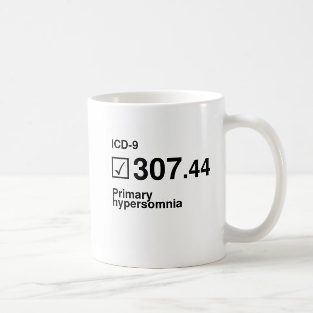 Caneca De Café 307,44, hypersomnia preliminar (Direita)
