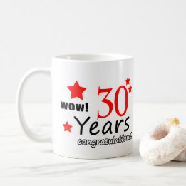 Caneca De Café 30 anos de aniversário