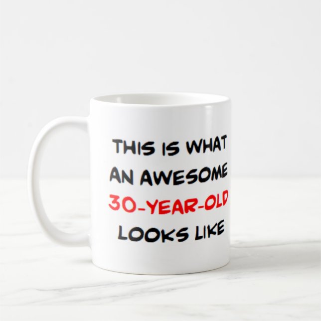 Caneca De Café 30 anos, incrível (Esquerda)