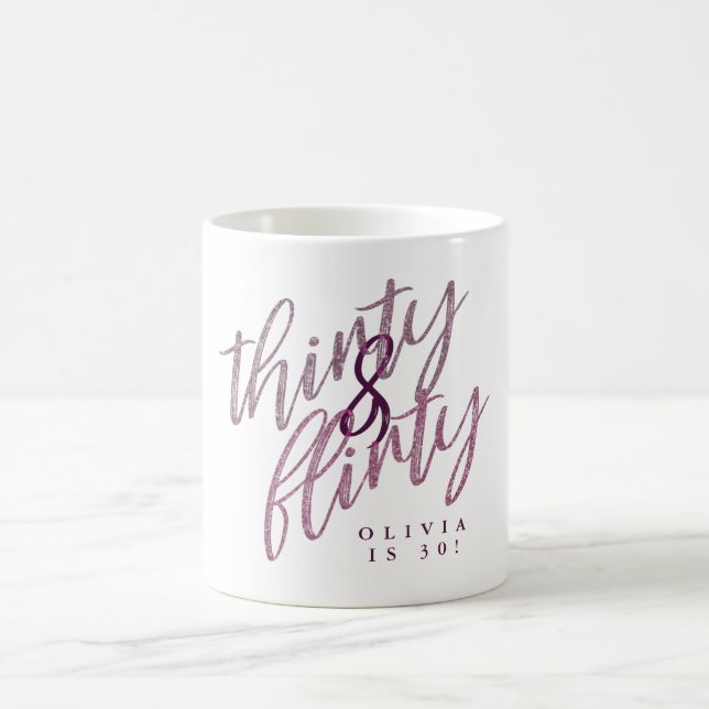 Caneca De Café 30 e Flirty Birthday Coffee Mug (Centro)