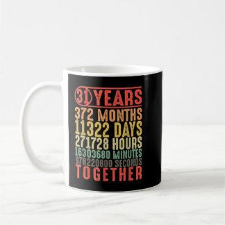 Caneca De Café 31 anos 31 aniversário de casamento Ofertas para E