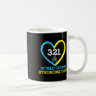 Caneca De Café 321 Roupas Combinando Conscientização do Dia Mundi