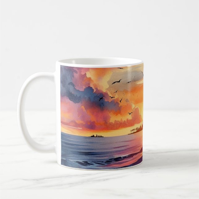 Caneca de Café 325ml Pôr do Sol (Esquerda)
