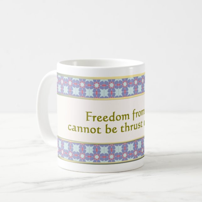 Caneca De Café 34. Liberdade contra o medo Miracle Mug (Frente Esquerda)