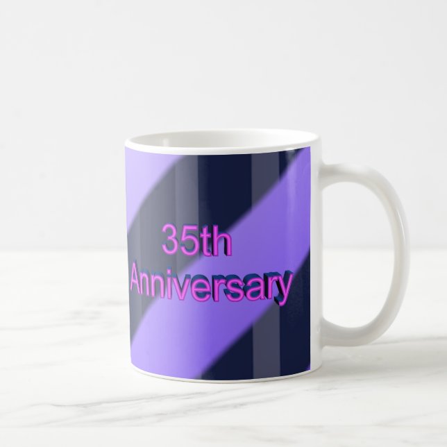 Caneca De Café 35o Presentes do aniversário de casamento (Direita)