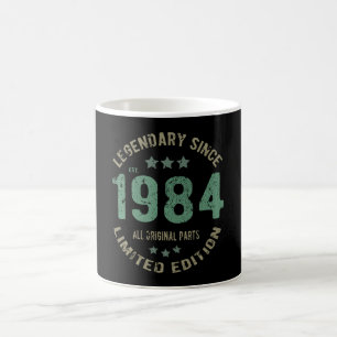 Caneca De Café 37 anos Idade do Dia 1984 Legenda desde o 37º ani