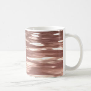Caneca De Café #3 abstrato: Shimmer Dourado cor-de-rosa do cobre