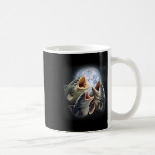 Caneca De Café 3 Bagres Uivando Na Lua Engraçado Catfish Pescaria