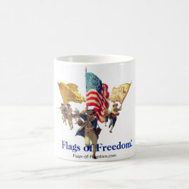Caneca de Café "3 Bandeiras da Liberdade" Patrióti