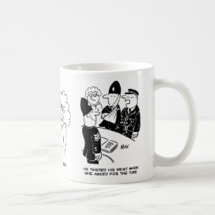 Caneca De Café 3 Cartões engraçados da polícia sobre o assunto