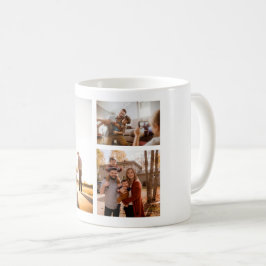 Caneca De Café 3 Colagem Personalizada de Fotos
