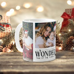 Caneca De Café 3 fotos É o Natal mais maravilhoso<br><div class="desc">Celebre a temporada em estilo com esta caneca de Natal com a legenda "É a época mais maravilhosa do ano". Adicione um toque pessoal ao personalizá-lo com três fotos de família tesouradas, fazer-o como uma manutenção digna de ser apreciada. Quer você saboreando cacau quente pelo fogo ou compartilhando risos com...</div>