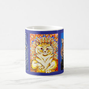 Caneca De Café 3 Gatos Artísticos por Louis Wain,