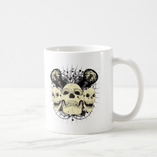 Caneca De Café 3 guitarra do crânio
