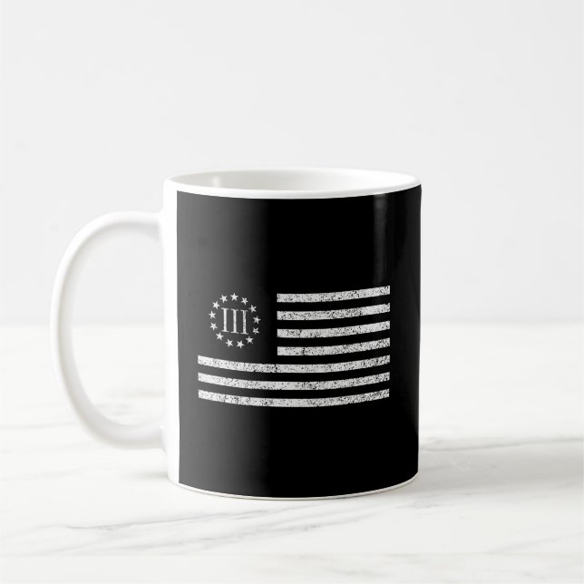 Caneca De Café 3 Iii Percenters Oath Kepers (Esquerda)