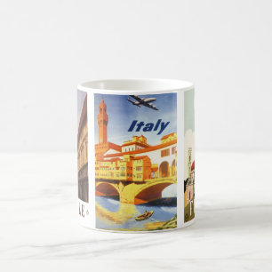 Caneca De Café 3 imagens Viagens vintage diferentes Florence Itá